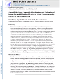 Cover page: SuperNOVA: Semi-Parametric Identification and Estimation of Interaction and Effect Modification in Mixed Exposures using Stochastic Interventions in R