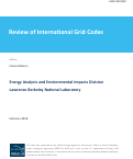 Cover page: Review of International Grid Codes
