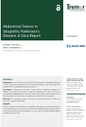 Cover page: Abdominal Tremor in Idiopathic Parkinson’s Disease: A Case Report