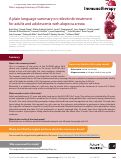Cover page: A plain language summary on ritlecitinib treatment for adults and adolescents with alopecia areata