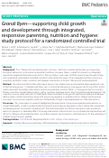 Cover page: Grandi Byen-supporting child growth and development through integrated, responsive parenting, nutrition and hygiene: study protocol for a randomized controlled trial.