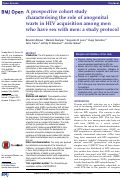 Cover page: A prospective cohort study characterising the role of anogenital warts in HIV acquisition among men who have sex with men: a study protocol