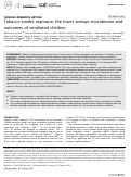 Cover page: Tobacco smoke exposure, the lower airways microbiome and outcomes of ventilated children.