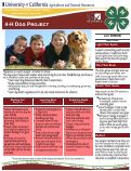 Cover page: 4-H Dog Project