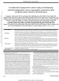 Cover page: A multicenter prospective cohort study of endoscopic urethral realignment versus suprapubic cystostomy after complete pelvic fracture urethral injury