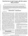 Cover page: Fast Non-line-of-sight Imaging with Non-planar Relay Surfaces