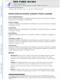 Cover page: Internal medicine residents’ evaluation of fevers overnight