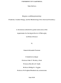 Cover page: Exigency and Entrepreneurship: Presidents, Gradual Change, and the Modernizing of the American Presidency