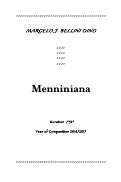 Cover page: Menniniana
