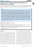 Cover page: Analysis of the Salivary Gland Transcriptome of Frankliniella occidentalis