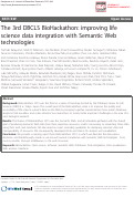 Cover page: The 3rd DBCLS BioHackathon: improving life science data integration with Semantic Web technologies