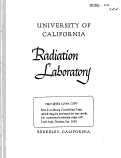 Cover page: HEAVY ION REACTIONS WITH HEAVY ELEMENTS