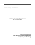 Cover page: Good Practice in the Exploitation of Innovative Strategies in Sustainable Urban Transport: City Interview Synthesis