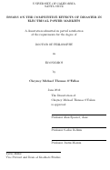 Cover page: Essays on the Competitive Effects of Disaster in Electrical Power Markets