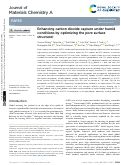 Cover page: Enhancing carbon dioxide capture under humid conditions by optimizing the pore surface structure
