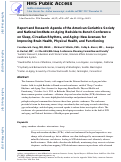 Cover page: Report and Research Agenda of the American Geriatrics Society and National Institute on Aging Bedside‐to‐Bench Conference on Sleep, Circadian Rhythms, and Aging: New Avenues for Improving Brain Health, Physical Health, and Functioning