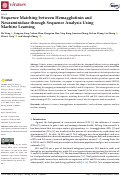 Cover page: Sequence Matching between Hemagglutinin and Neuraminidase through Sequence Analysis Using Machine Learning