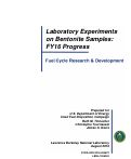 Cover page: Laboratory Experiments on Bentonite Samples: FY16 Progress: