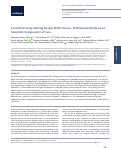 Cover page: Food Insecurity Among People With Cancer: Nutritional Needs as an Essential Component of Care.