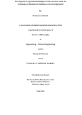 Cover page: Development of experimental techniques for the execution and in situ monitoring of simultaneous irradiation-corrosion experiments