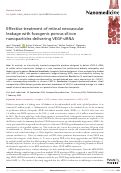 Cover page: Effective treatment of retinal neovascular leakage with fusogenic porous silicon nanoparticles delivering VEGF-siRNA