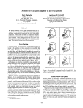 Cover page: A Model of Scan Paths Applied to Face Recognition