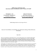 Cover page: Pulling Closer and Moving Apart: Interaction, Identity, and Influence in the U.S. Senate, 1973 to 2009