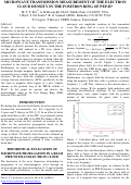 Cover page: Microwave Transmission Measurements of the Electron Cloud density In the Positron Ring of PEP-II