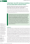 Cover page: Linked dual-class HIV resistance mutations are associated with treatment failure