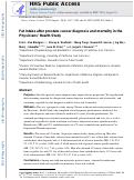 Cover page: Fat intake after prostate cancer diagnosis and mortality in the Physicians’ Health Study