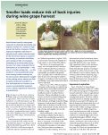 Cover page: Smaller loads reduce risk of back injuries during wine grape harvest