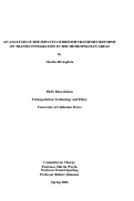 Cover page: An Analysis of the Impacts of British Transport Reforms on Transit Integration in the Metropolitan Areas