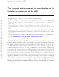 Cover page: The groomed and ungroomed jet mass distribution for inclusive jet production at the LHC