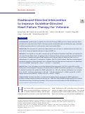 Cover page of Dashboard-Directed Intervention to Improve Guideline-Directed Heart Failure Therapy for Veterans