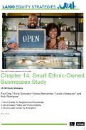 Cover page: Chapter 14. Small Ethnic-Owned Businesses Study
