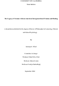Cover page: The Legacy of Trauma: African American Intergenerational Trauma and Healing
