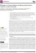 Cover page: Resurgence of Clinical Malaria in Ethiopia and Its Link to Anopheles stephensi Invasion.