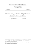 Cover page: The streaming potential of liquid carbon dioxide in Brea Sandstone