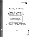 Cover page: ELASTIC K+ -PROTON SCATTERING AT 910 MeV/c POLARIZATION OF THE RECOIL PROTONS