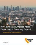 Cover page of Racial and Identity Profiling act (RIPA) in the Los Angeles Police Department