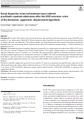 Cover page: Racial disparities in law enforcement/court-ordered psychiatric inpatient admissions after the 2008 recession: a test of the frustration-aggression-displacement hypothesis.