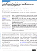 Cover page: Geographic Atrophy: Confocal Scanning Laser Ophthalmoscopy, Histology, and Inflammation in the Region of Expanding Lesions