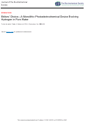 Cover page: Editors' Choice—A Monolithic Photoelectrochemical Device Evolving Hydrogen in Pure Water