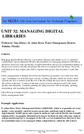 Cover page: Unit 32: Managing Digital Libraries