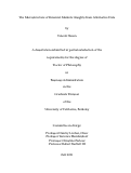 Cover page: The Microstructure of Financial Markets: Insights from Alternative Data