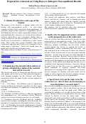 Cover page: Using Bayes to Interpret Non-significant Results