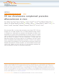 Cover page: XX sex chromosome complement promotes atherosclerosis in mice.