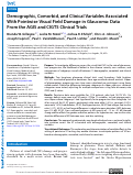 Cover page: Demographic, Comorbid, and Clinical Variables Associated With Pointwise Visual Field Damage in Glaucoma: Data From the AGIS and CIGTS Clinical Trials