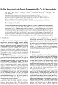 Cover page: Zn-Site Determination in Protein Encapsulated ZnxFe3-xO4 Nanoparticles