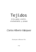Cover page: Tejidos